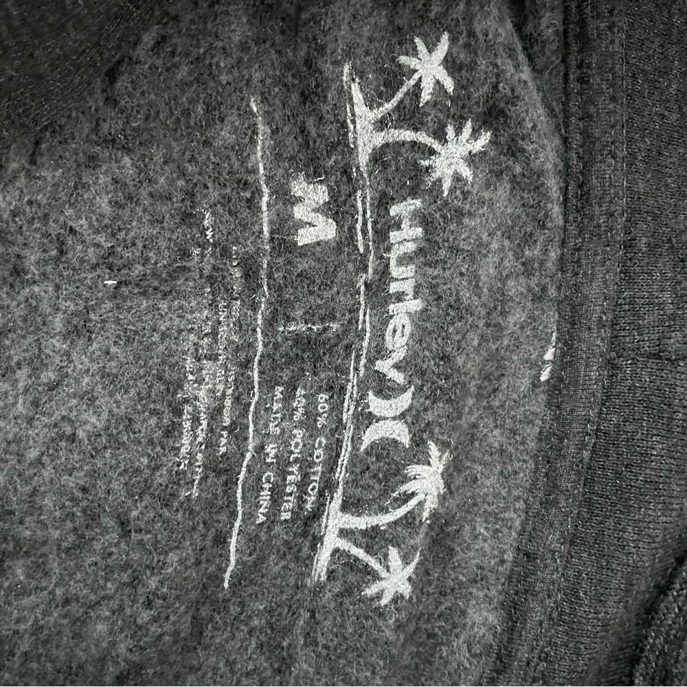 HURLEY HALEIWA HAWAII SURFS UP GRAY HOODIE SZ MEDIUM M - Picture 4 of 7